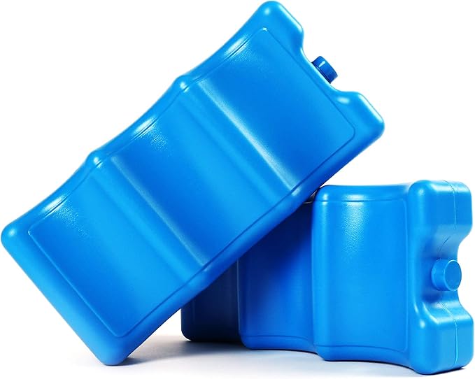 Ice Pack for Coolers, Breastmilk Bottle Storage, Lunch Box, Insulated Contoured Freezer Pack, Long Lasting Reusable Cool Pack for Beer Soda, Camping Beach Picnic