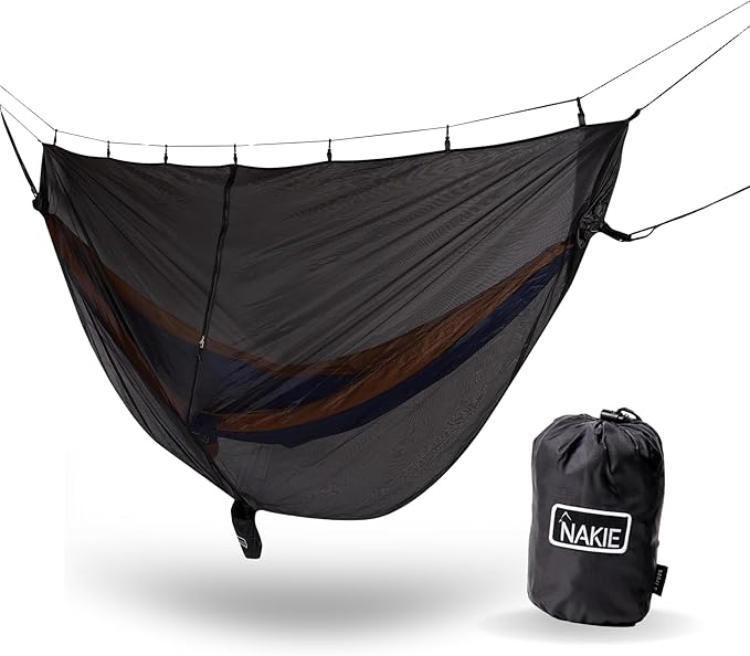 Nakie Portable Mosquito Net - Eco Conscious, Compact, Lightweight, Camping, Travel, Hiking, Hammock