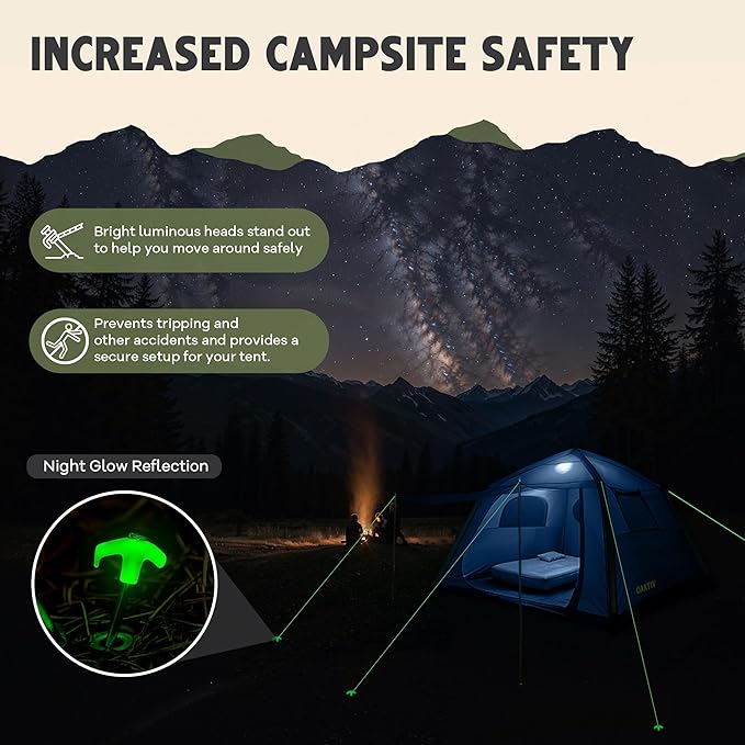 CloudCamp Inflatable Tents for Camping- 6 People Waterproof Oxford Fabric(210D), Quick Setup Air Tent with Manual & Battery Pump, UV Protection, 4-Season Inflatable Tent