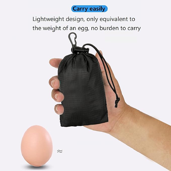 16L Lightweight Foldable Hiking-Backpack Small Packable-Daypack For Travel,Ultralight Water-Resistant Gym Bag Men Women Easy Carry-on (Black)