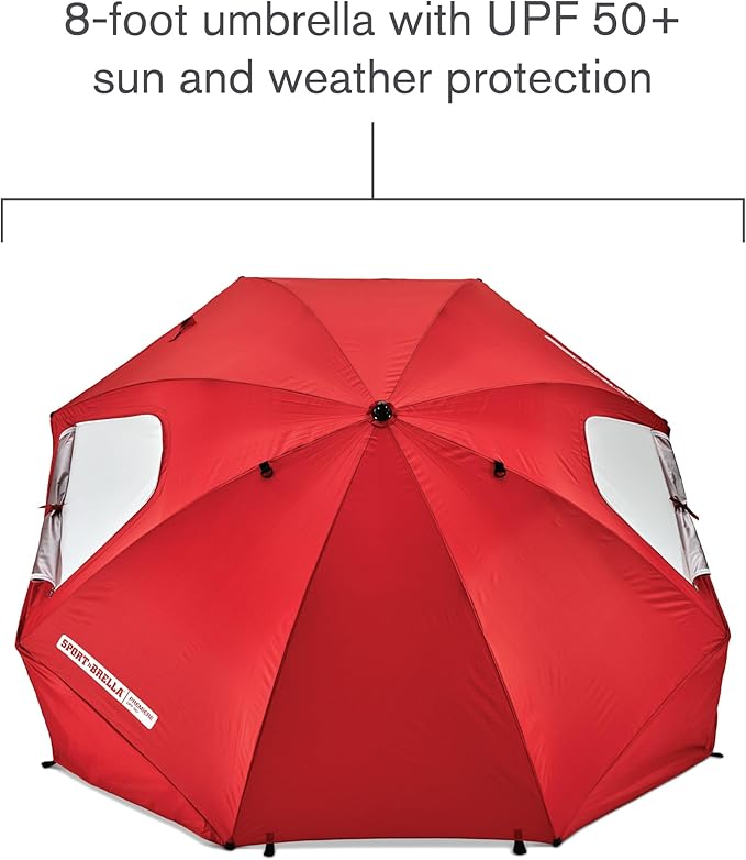 Sport-Brella Premiere XL UPF 50+ Umbrella Shelter for Sun and Rain Protection