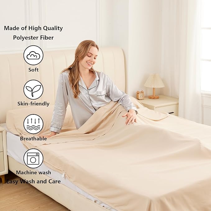 Sleeping Bag Liner Camping Adult Sleep Sack Lightweight Travel Sheet for Hotel Bed Compact Ultralight Essential Cleaning Supplies Kit Travel Bedding Set for Backpacking