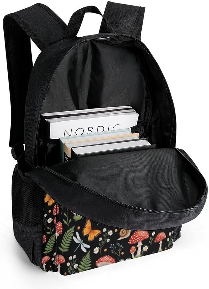 Casual Daypack Mushroom Trekking Travel Hiking with Climbing Shoulder Bag, Shoulder Book Bags