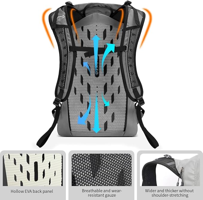 IX INOXTO Hiking Hydration Backpack with 3l Water Bladder for Women and Men 25L Water Backpack for Hiking, Cycling, Climbing, Camping