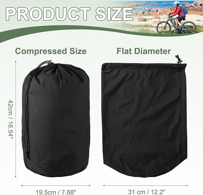 Stuff Sack, Sleeping Bag Storage Sack, Waterproof Outdoor Storage Ultralight Portable Drawstring Storage Bag