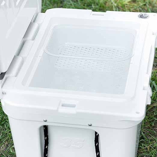 BEAST COOLER ACCESSORIES Dry Goods Tray - Pack of 2 Durable Plastic Cooler Organizer Compatible with Yeti Tundra 35 and 45 - Cooler Rack and Divider for Dry Storage