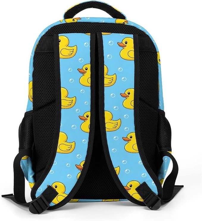 Large Capacity Travel Backpack Yellow Rubber Ducks, Carry On Anti Theft Laptop Backpack with Multi Compartments for Business Weekender Hiking