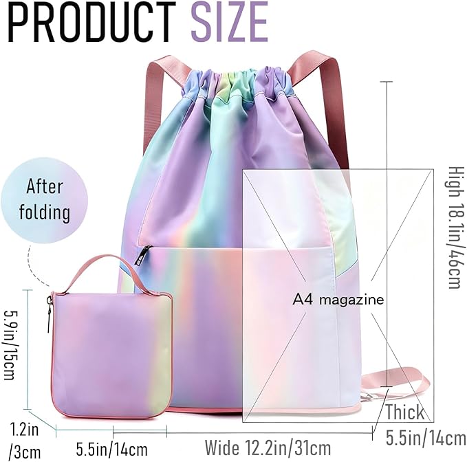 Foldable Hiking Backpack, Foldable Lightweight Travel Day Pack, Packable Camping Backpack for Women Men