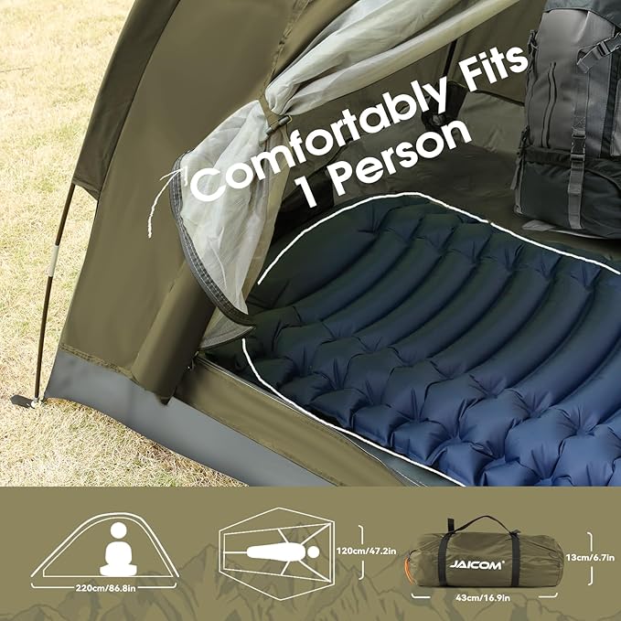 1/2/4 Person Camping Tent - Lightweight Backpacking Tent, Waterproof Windproof Easy Setup Hiking Tent, Suitable for Outdoor, Family, Camping, Hunting, Mountaineering Travel