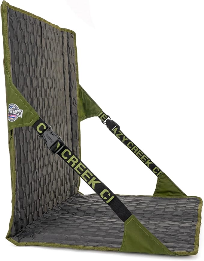 Crazy Creek HEX 2.0 LongBack Chair for Backpacking, Camping and Stadium Use, Extra Width & Back Height for Comfort, 250 LBS Weight Capacity, Adjustable Straps w/Rock Lockster (R) Buckles