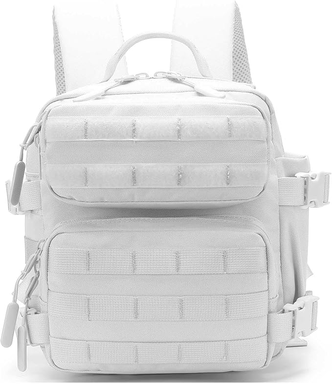 9L Mini Backpack for Women, 9L Small Hiking Backpack of Gym, Travel, Camping (White)