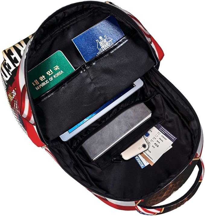Lightweight Daypack for Camping Business Walking Cycling, Large Capacity Anti-Theft Multipurpose Bookbag, America 250th Anniversary USA Patriotic Freedom Art Gym Outdoor Hiking Backpack