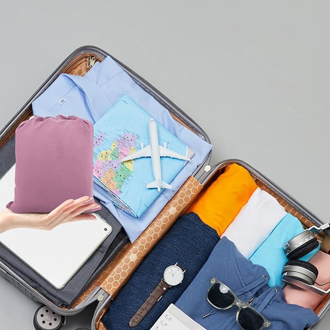 Sleeping Bag Liner,Travel Sheet & Adult Sleep Sack, Camping Sheets Travel Sleep Sack for Backpacking,Hotels & Hostels -Lightweight Single &Double Travel Sheet Camping Sheets