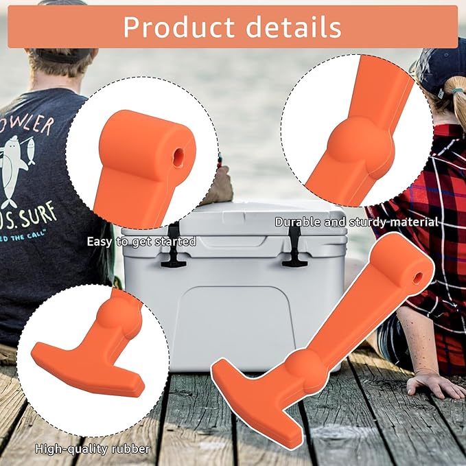 4 Pack Heavy Duty Cooler Latches,Compatible with YETI Tundra Replacement Latches