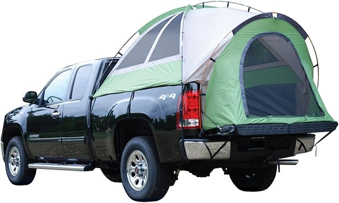 Napier Backroadz Truck Tent 13 Series | Pickup Truck Bed Camping Tent | Rainfly for Water Protection | Sturdy and Spacious 2-Person Truck Bed Tent | Easy 10-Minute Setup | Green/Gray