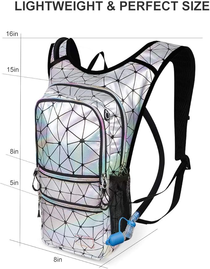Hydration Backpack Pack, Water Backpack 20L Capacities Included 2L Hydration Bladder, Festival Essential - Rave Hydration Pack Hydropack Hydro for Hiking, Festival Gear