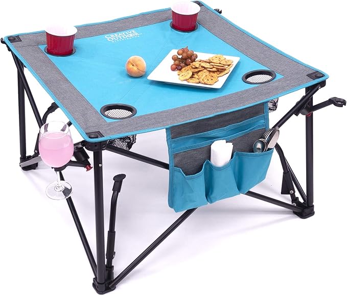 Creative Outdoor Folding Wine Table | Portable | Camping Beach Picnic & Patio