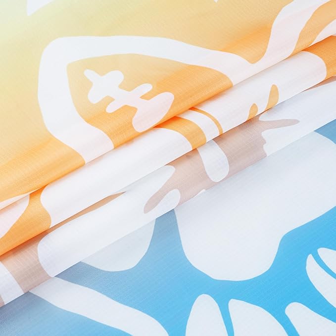 Beach Blanket, 78''×86'' Large Waterproof Sandproof Beach Mat for 2-4 Adults, Lightweight Compact Sand Free Outdoor Picnic Blanket with 4 Stakes & 4 Corner Pockets