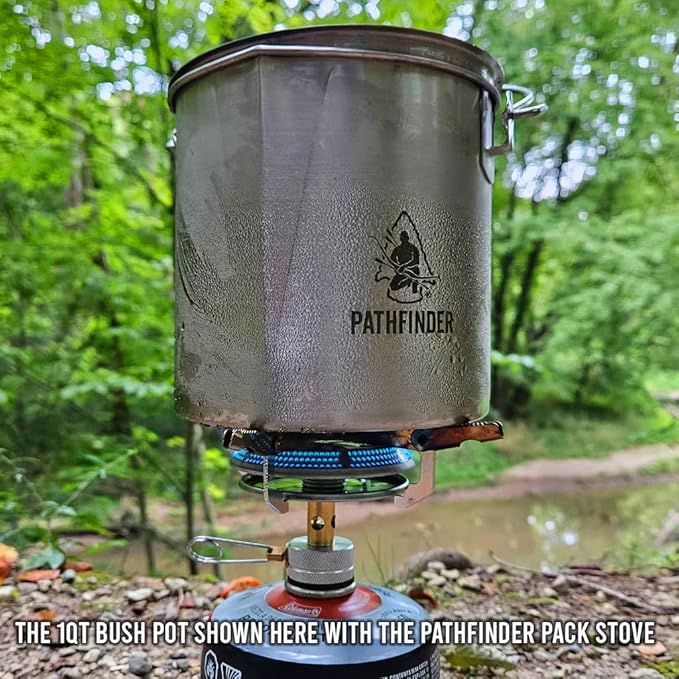 The Pathfinder School Stainless Steel Bush Pot and Lid Set (32 ounce)