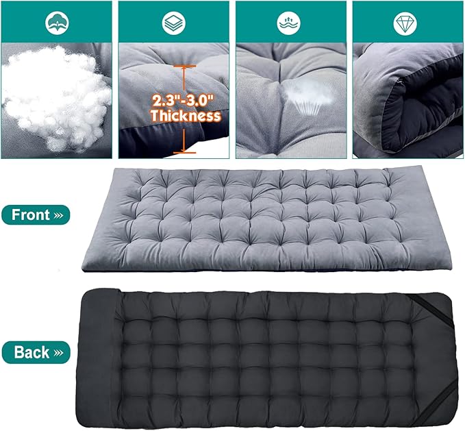 ABORON Camping Cot for Adults, Folding Sleeping Cot with Mattress, 500 lb Capacity Heavy Duty Outdoor Folding Sleeping Bed, Portable Cot Bed for Camping, Indoor Guest Use, Home & Travel