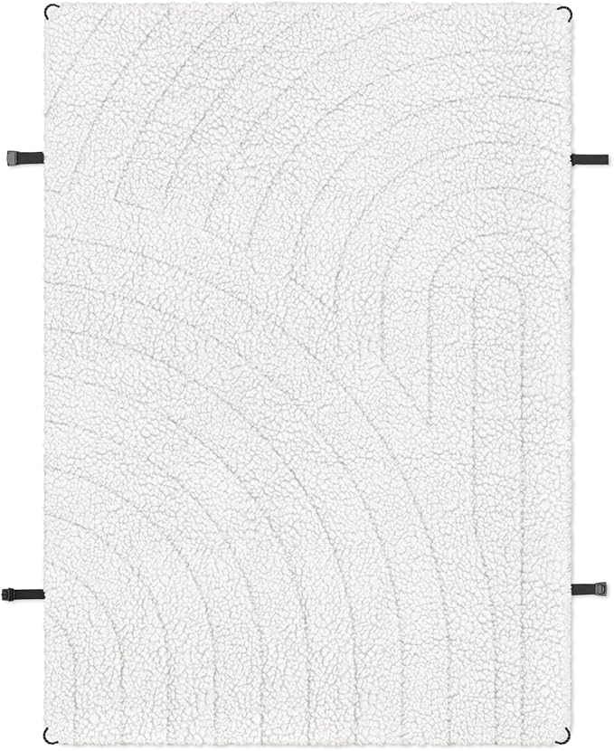 Outdoor Camping Blanket,Warm Thick Camp Blankets with Sherpa Lining Soft Fleece Camping Blanket Puffy Camping Quilt for Cold Weather Traveling, Stadium, Hiking, Picnics