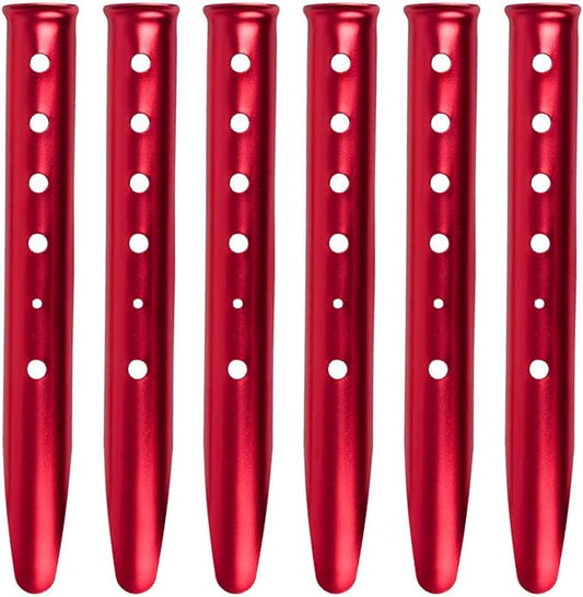 TRIWONDER Tent Stakes Pegs for Snow Sand Beach Canopy Heavy Duty Ground Anchor Stakes Tent Nail Aluminum U-Shaped Camping Hiking Backpacking 6Pcs
