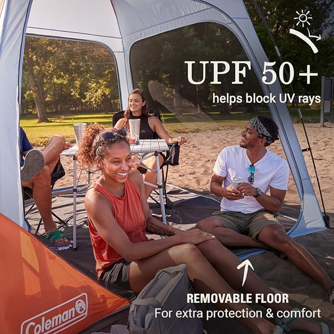 Coleman Skyshade Screened Shelter with Easy Setup, Lightweight Picnic Screen Room for Bug-Free Lounging, Made of PFAS-Free Materials