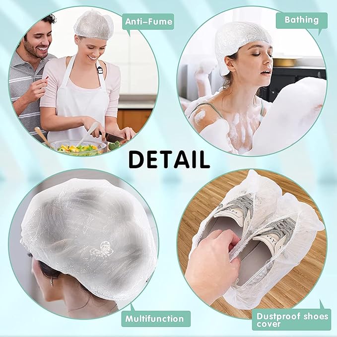 300PCS Fresh Keeping Bags,Elastic Food Storage Covers,Universal Kitchen Wrap Seal Caps,Food Covers Stretch Reusable,Stretch Plastic Wrap Bowl Covers,Elastic Stretch Adjustable Bowl Lids