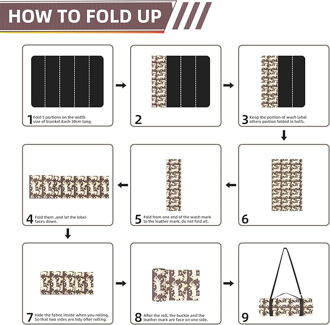 Outdoor Picnic Blanket Brown Cat&Dog 60"x80" Sandproof Beach Blanket Waterproof Picnic Blankets Foldable for Caming, Beach, Outdoor Activities.