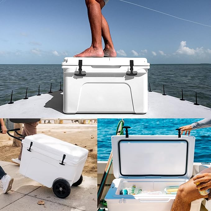 Replacement Lid Latches, 2 Pack, Compatible with Yeti Hard Coolers & Other Related Coolers, More Durable Rubber & Improved Design