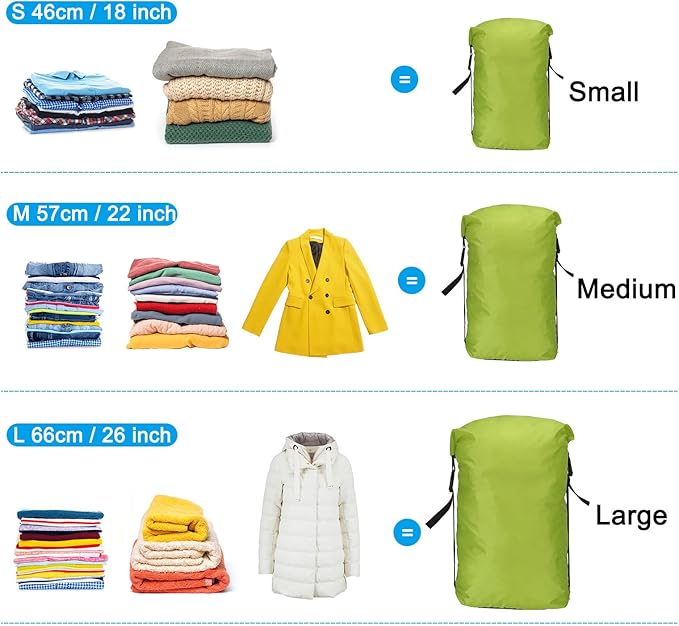 PATIKIL Compression Stuff Sack, Waterproof Sleeping Bag Storage Sack for Backpacking Camping