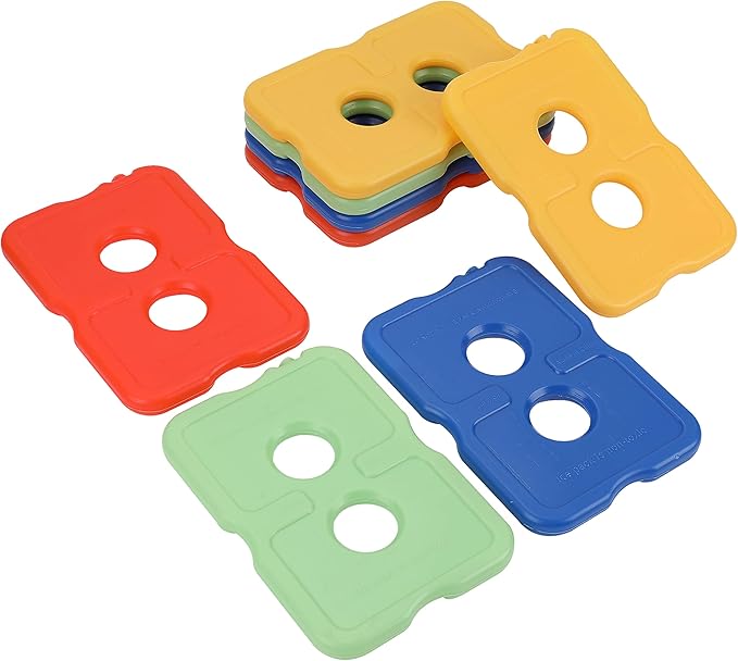 Healthy Packers Ice Packs for Lunch Boxes & Coolers - Original Cool Pack | Slim & Long-Lasting Reusable Ice Pack for Lunch Bags | Freezer Packs for Coolers (Set of 8)