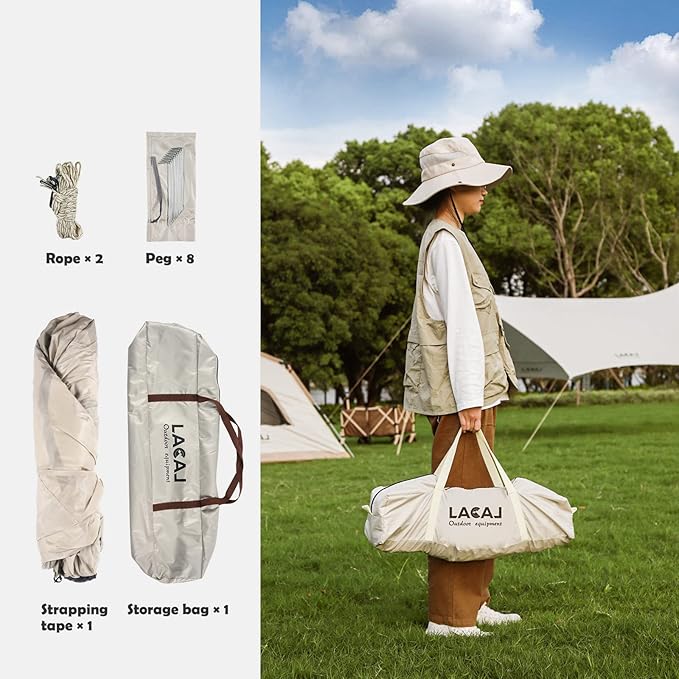 Lightweight Instant Tent for 2 Persons - Waterproof, Windproof, UV Protection - Portable for Outdoor Hunting, Hiking