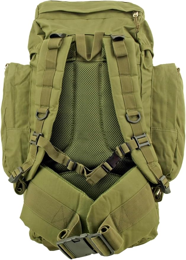 Generic Wilderness Essentials XL Tactical Backpack 66.8L Hunting, Camping, Hiking, Military, Assualt, Bug Out Military Green Molle Adventure Daypack, Large
