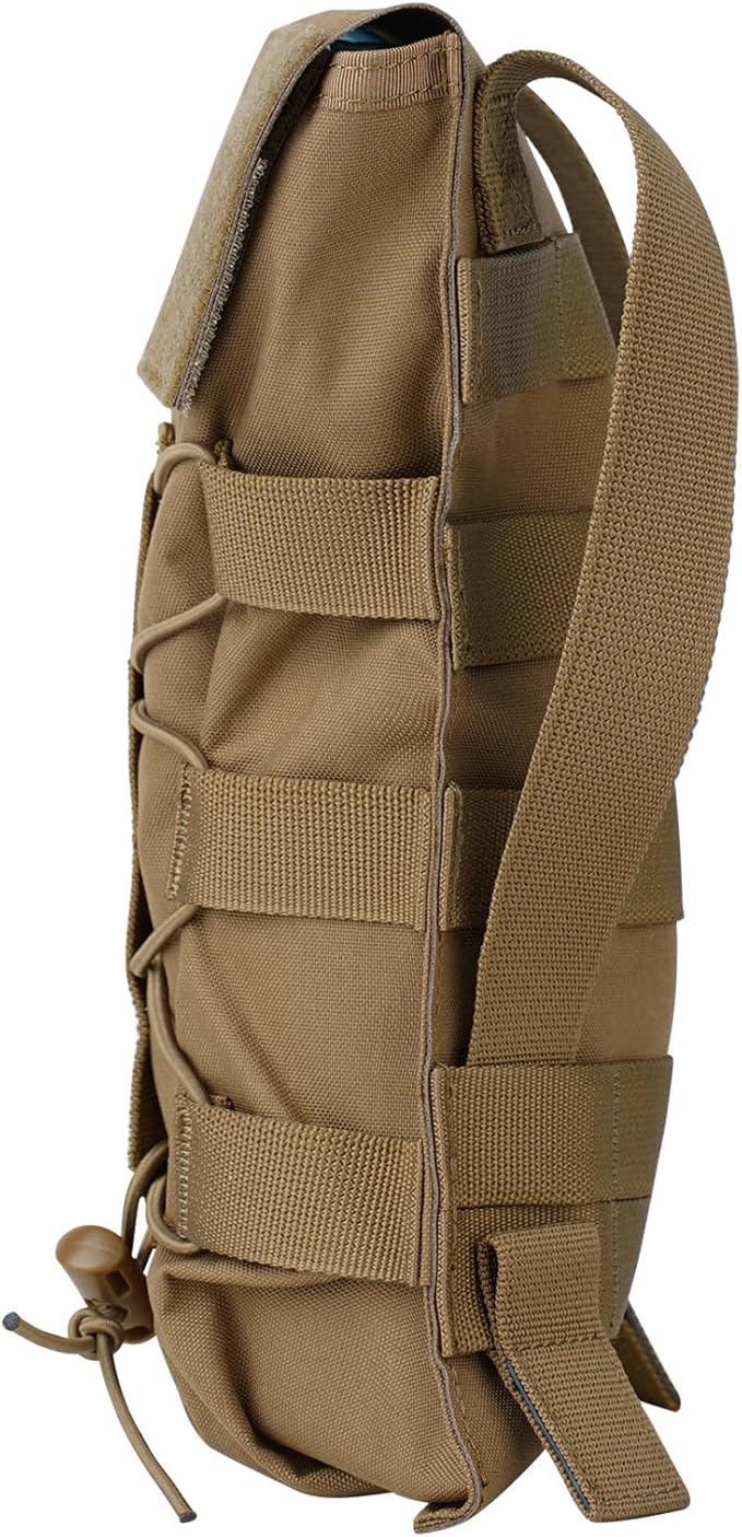 PETAC GEAR 1.5L / 3L Tactical Hydration Pack，Molle Carrier Pouch for 50 oz /100 oz Hydration Bladder Daypack Water Backpack.