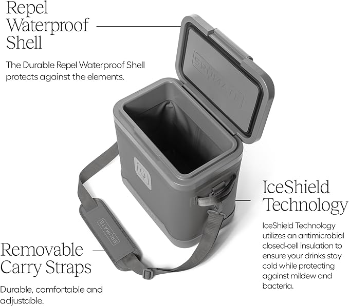 BrüMate MagPack Insulated Soft Cooler | Leakproof Zipperless Magnetic Seal, 48+ Hour Ice Retention (12, 18, 24 Can Sizes)