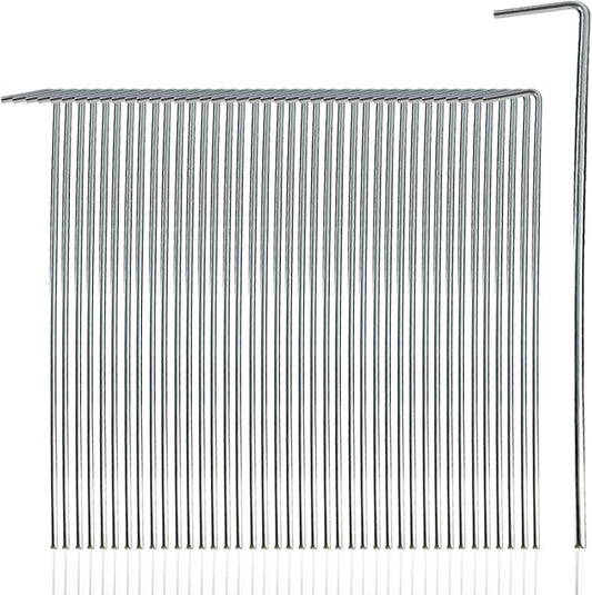 100 Pack Tent Stakes Heavy Duty, Metal Tent Stakes for Outdoor, Camping Galvanized 9 inch Tent Stake Pegs Rust-Free Canopy Stakes Garden Stakes for Camping, Canopy, Outdoor Decoration