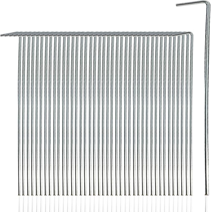 100 Pack 7" Tent Stakes, Metal Tent Stakes for Outdoor 4mm Thickness Camping Galvanized Tent Stake Pegs Rust-Free Canopy Stakes Heavy Duty Garden Stakes for Camping, Canopy, Outdoor Decoration