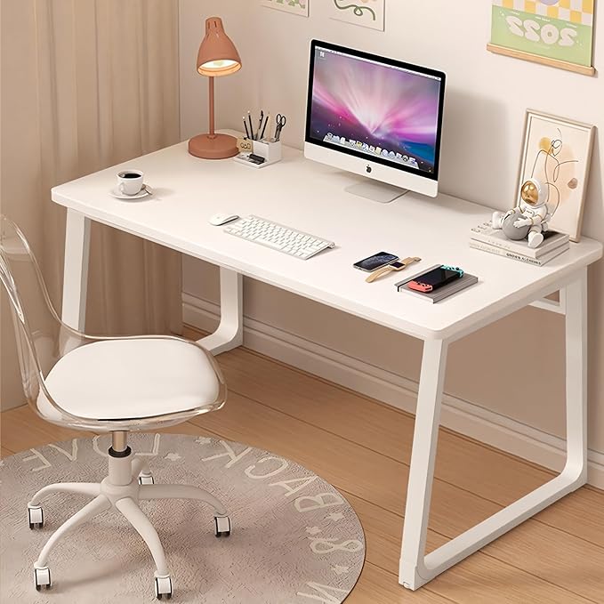 Computer Desk Modern Simple Style Desk for Home Office,55 inch Small Writing Table for Bedroom