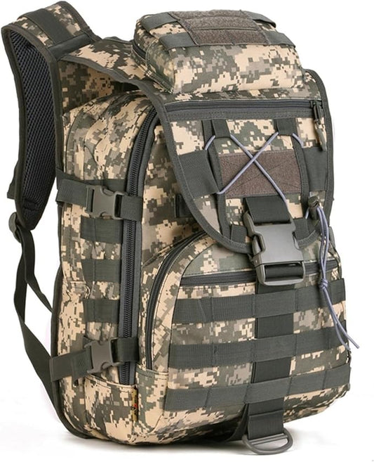 40L Military Tactical Backpacks for Men Women 3 Day Assault Pack Fitness Rucksack Bug Out Bag for Hiking Trekking Hunting Travel Gym Work (Acu Camouflage)