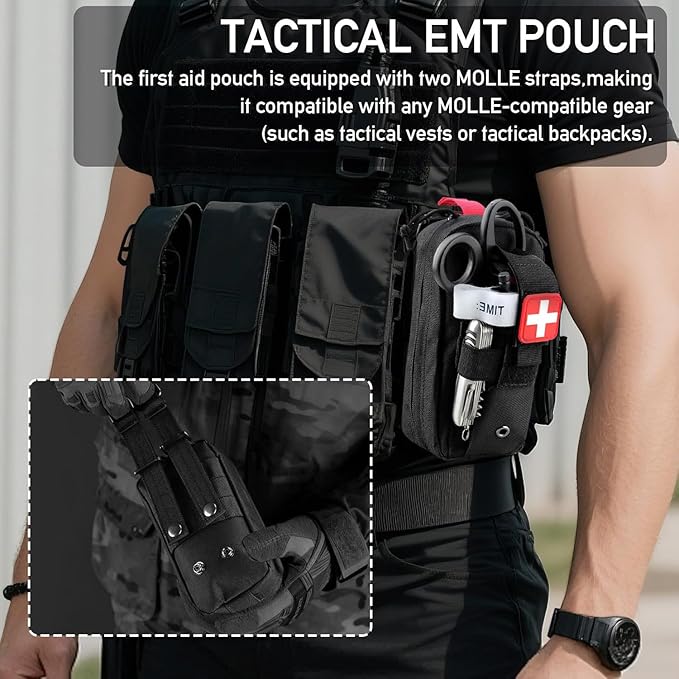 ifak Pouch Small Molle First aid Bag Empty Trauma Medical Bag Tactical Belt Pouch
