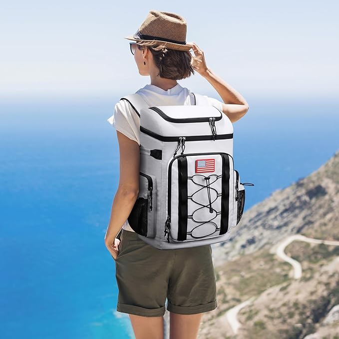 Maelstrom Backpack Cooler,Soft Lightweight Leakproof Cooler Backpack,Men Women 35/50 Can Insulated Cooler Bag,Keeps Hot/Cold for Up to 16 Hours,Perfect for Camping, Beach