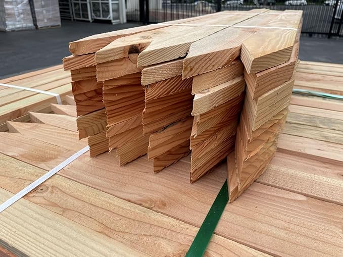 Sandbaggy 3 Ft Wood Stakes (1" X 3" X 36") - Made in The USA - 3" Extra Wide Stakes for Concrete Forms, Garden, Yard, Grading, Survey, Plants, Signs (Douglas Fir Wood, 100)