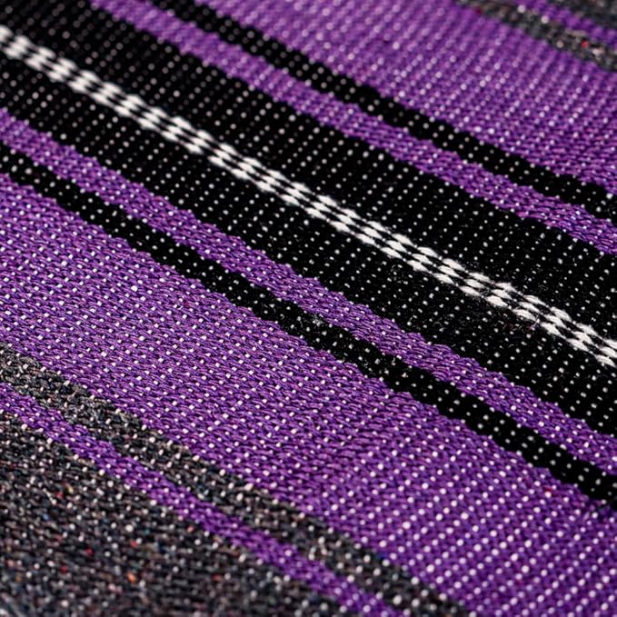 Airooglee Large Mexican Blanket - Perfect as Yoga Blanket, Outdoor Blanket, Beach Blanket, Serape Blanket, Picnic Blanket, Camping Blanket, Boho Home Décor (Purple)