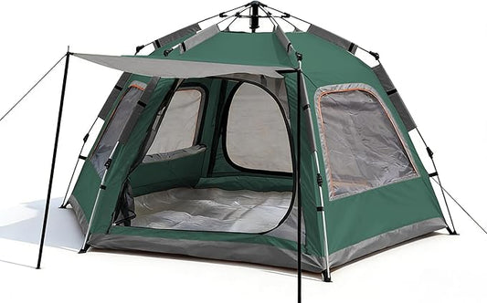 Instant Tent Person - Automatic Pop Up Camping Tent/Silver Coating UV Protection, Waterproof Portable for Backpacking & Camping with Carring Bag(Easy Setup & Fold)