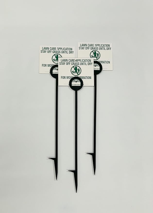 Lawn Treatment Application Stakes & ILLINOIS Signs (Premium Style Stakes / 1,000 pc. Pack)