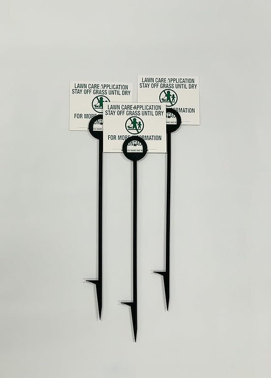 Lawn Treatment Application Stakes & ILLINOIS Signs (Premium Style Stakes / 1,000 pc. Pack)