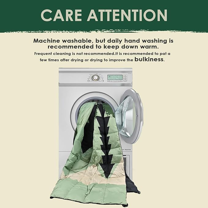 Lightweight Camping Blankets Outdoor Down Alternative Puffy Printed Camping Blanket Waterproof Large Silk Cotton Blanket Packable Warm for Trave Picnic Hiking Camping Cold Weather 78" x 55"