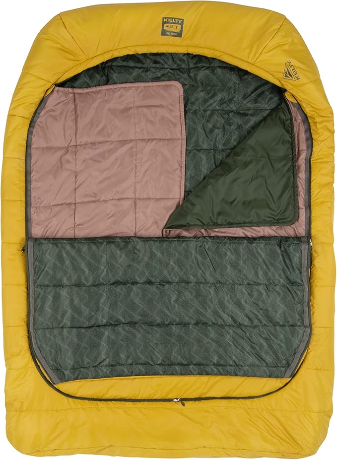 Kelty Tru.Comfort Doublewide 20 Degree Sleeping Bag – Two Person Synthetic Camping Sleeping Bag for Couples & Family Camping