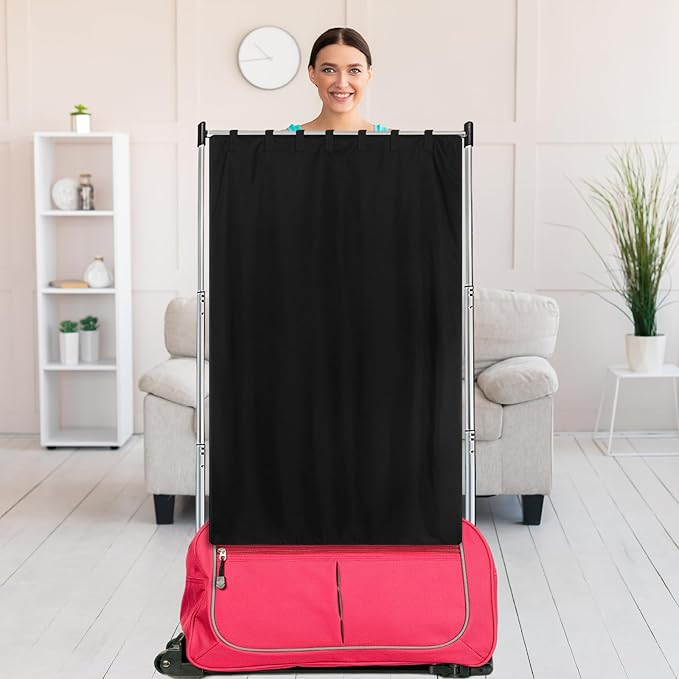 Privacy Curtain for Dance Bag Suitcase Portable Changing Room Privacy Curtain Without Rack Partition Screens for Dancer Backstage Accessories, Camping, Window Shades